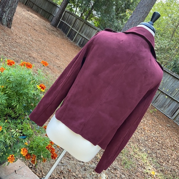 {KUT from the Kloth} Carina Faux Suede Drape Moto Jacket - Picture 4 of 10